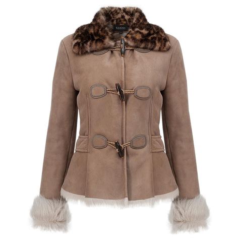 gucci shearling coat|gucci coats for women.